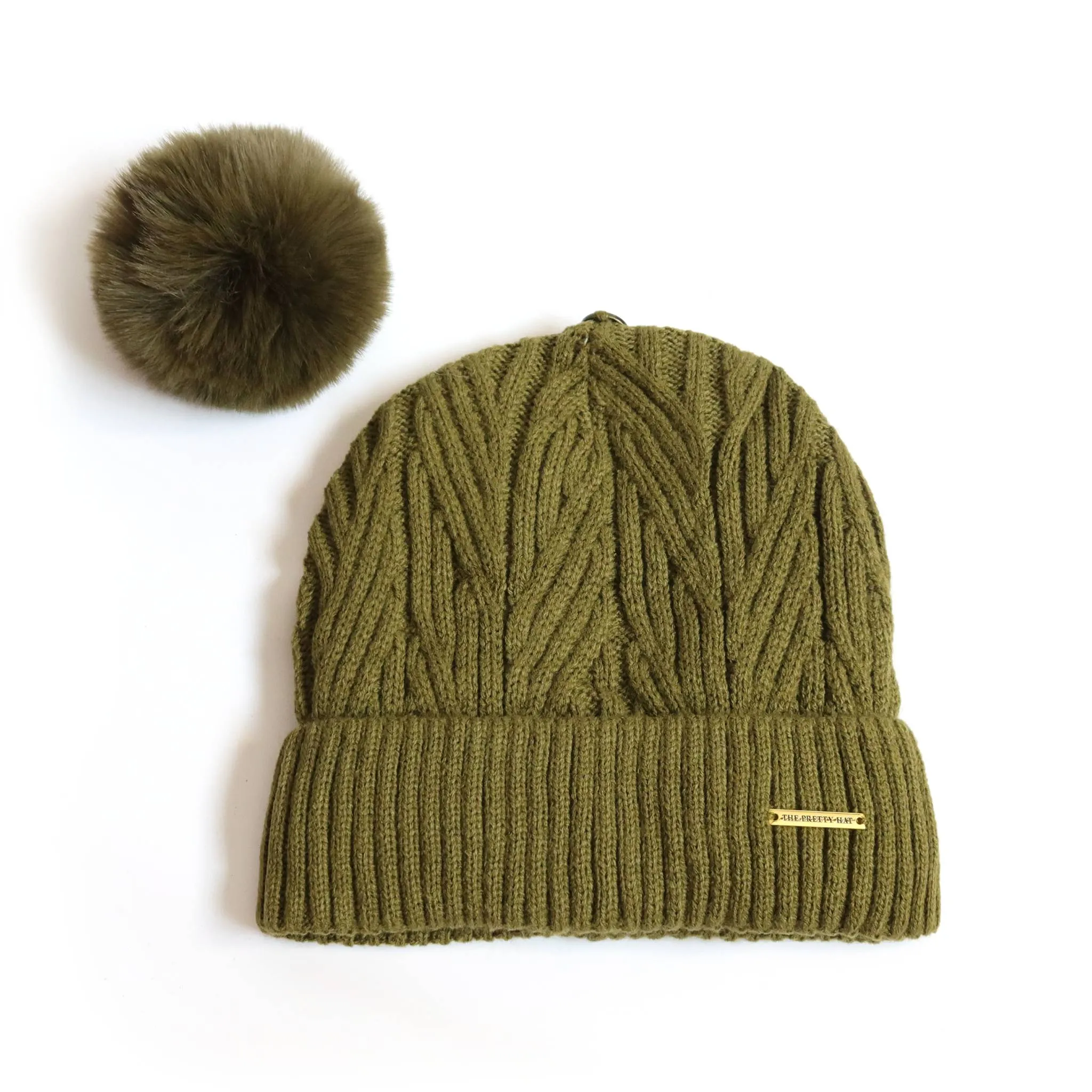 Best Ever Beanie - Khaki Fleece Lined