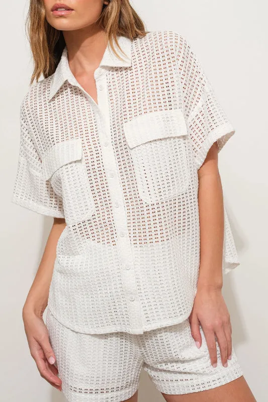 betty blouse - off white