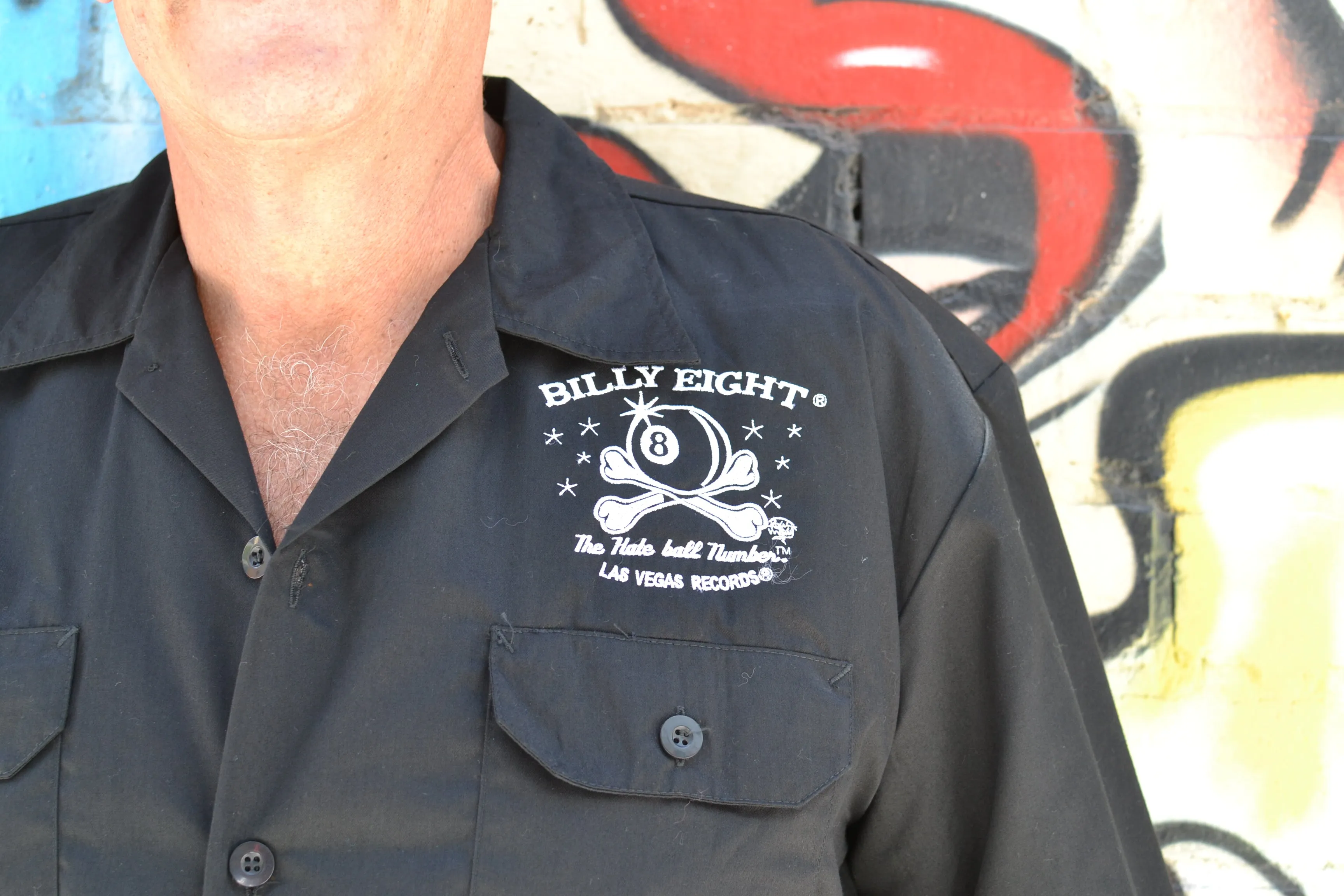 Billy Eight Death Gains Embroidered Button Down Shirt