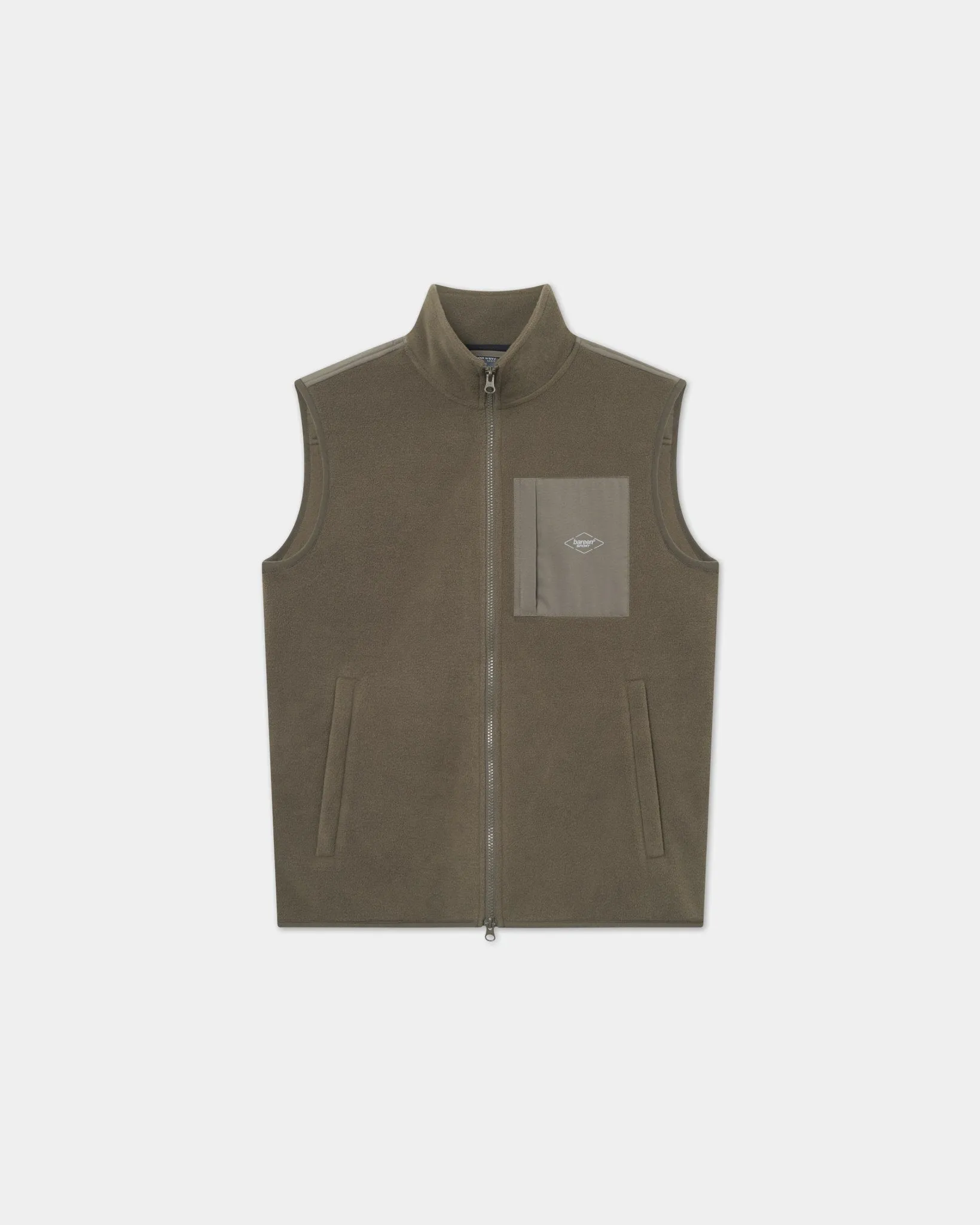 Bishop Fleece Vest, Men - Stone Gray