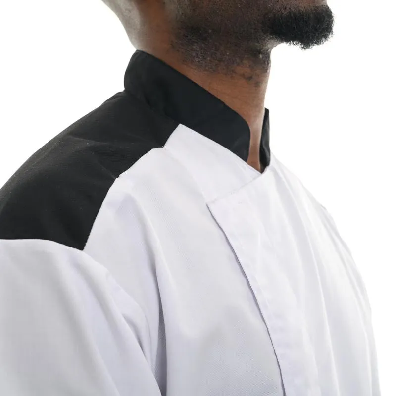 Black Master Short Sleeve or Long Sleeve Chef Coat - MANELLI