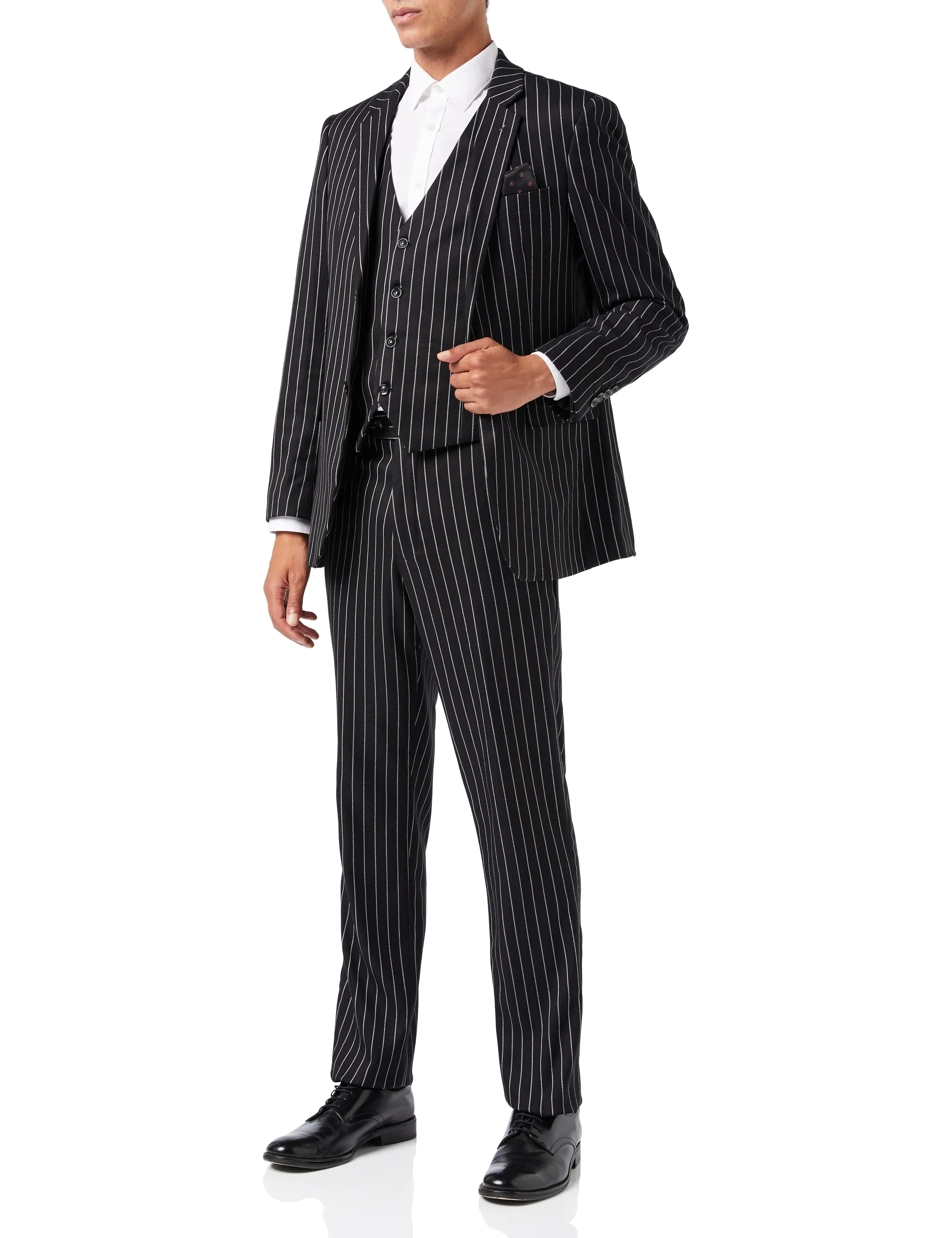 BLACK PIN STRIPE SUIT