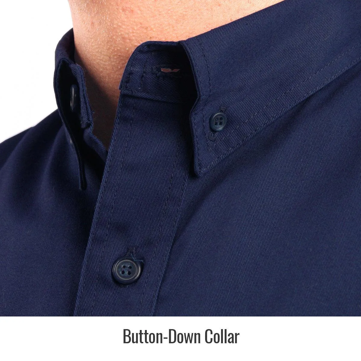 Black Stallion AR/FR Cotton Work Shirt, Navy - WF2110-NV