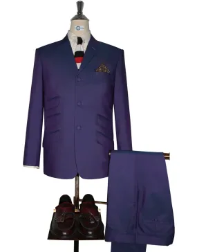 Blue and Purple Two Tone Suit