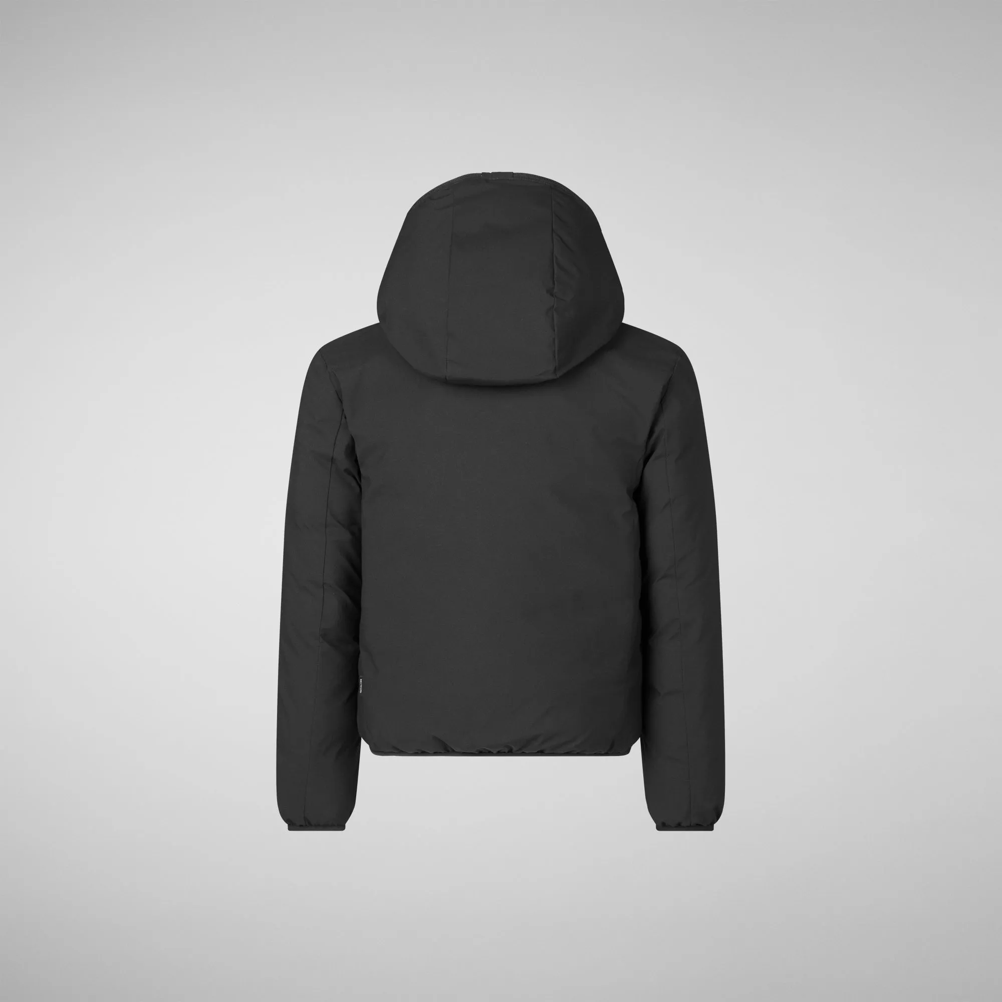 Boys' hooded reversible jacket Oliver in black