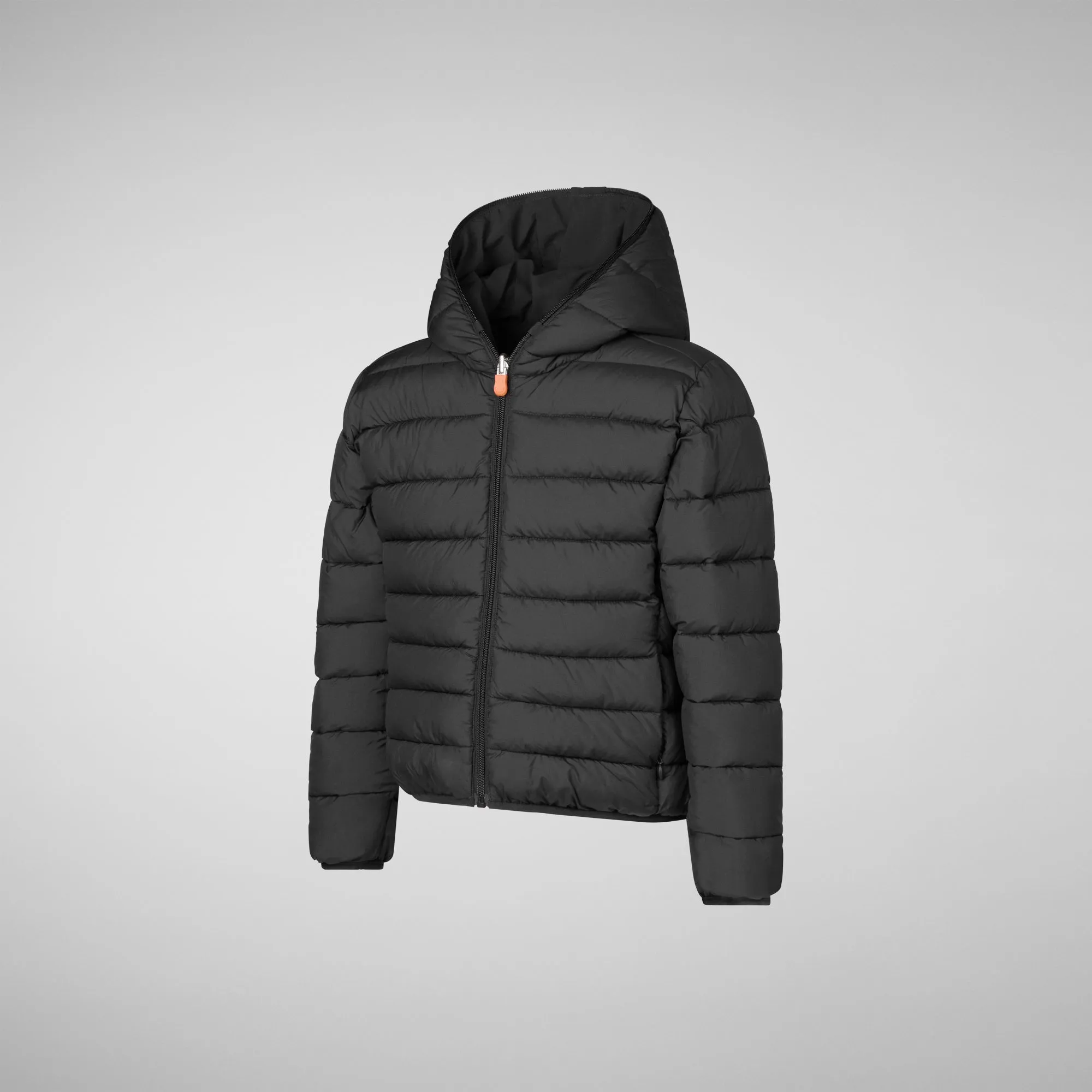 Boys' hooded reversible jacket Oliver in black