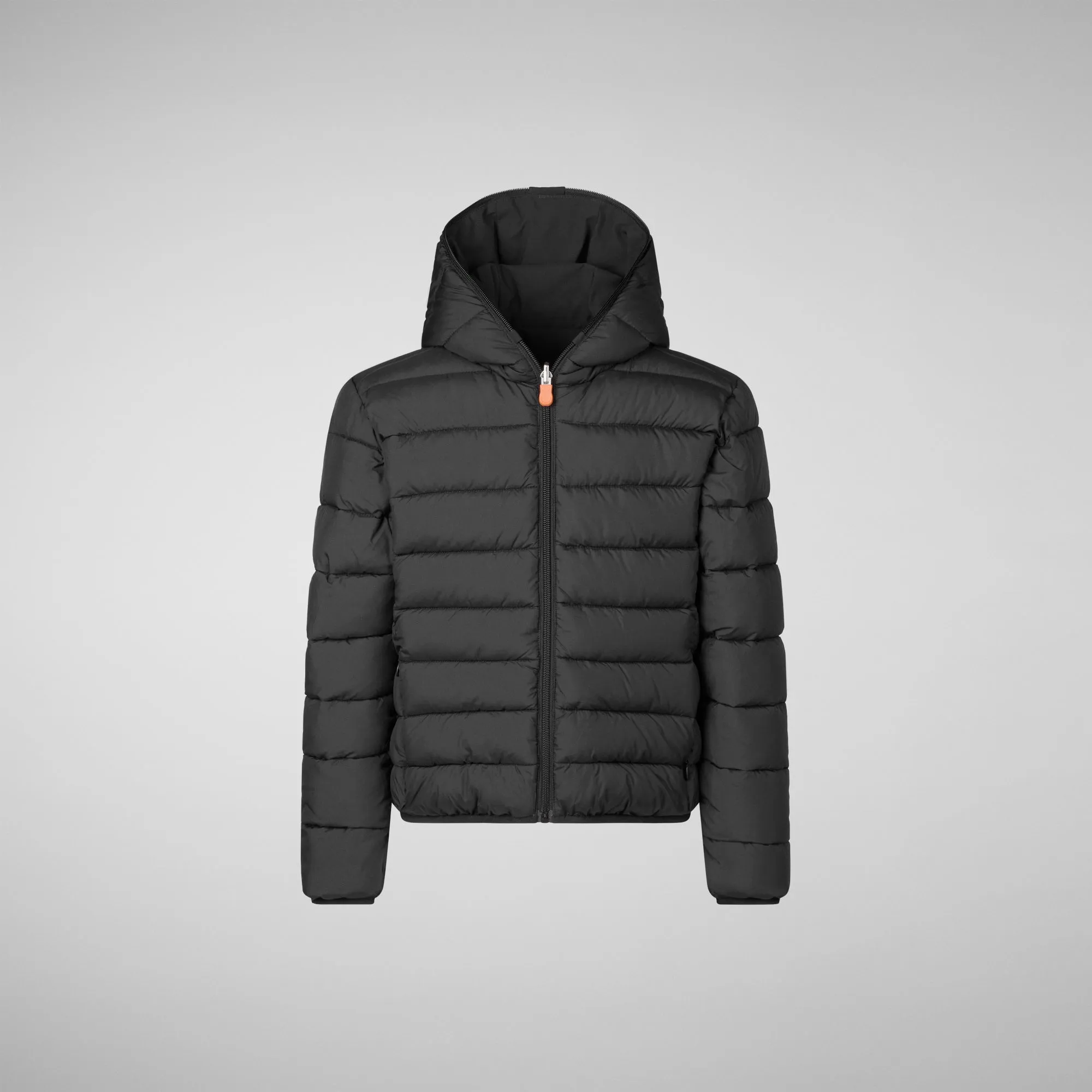 Boys' hooded reversible jacket Oliver in black