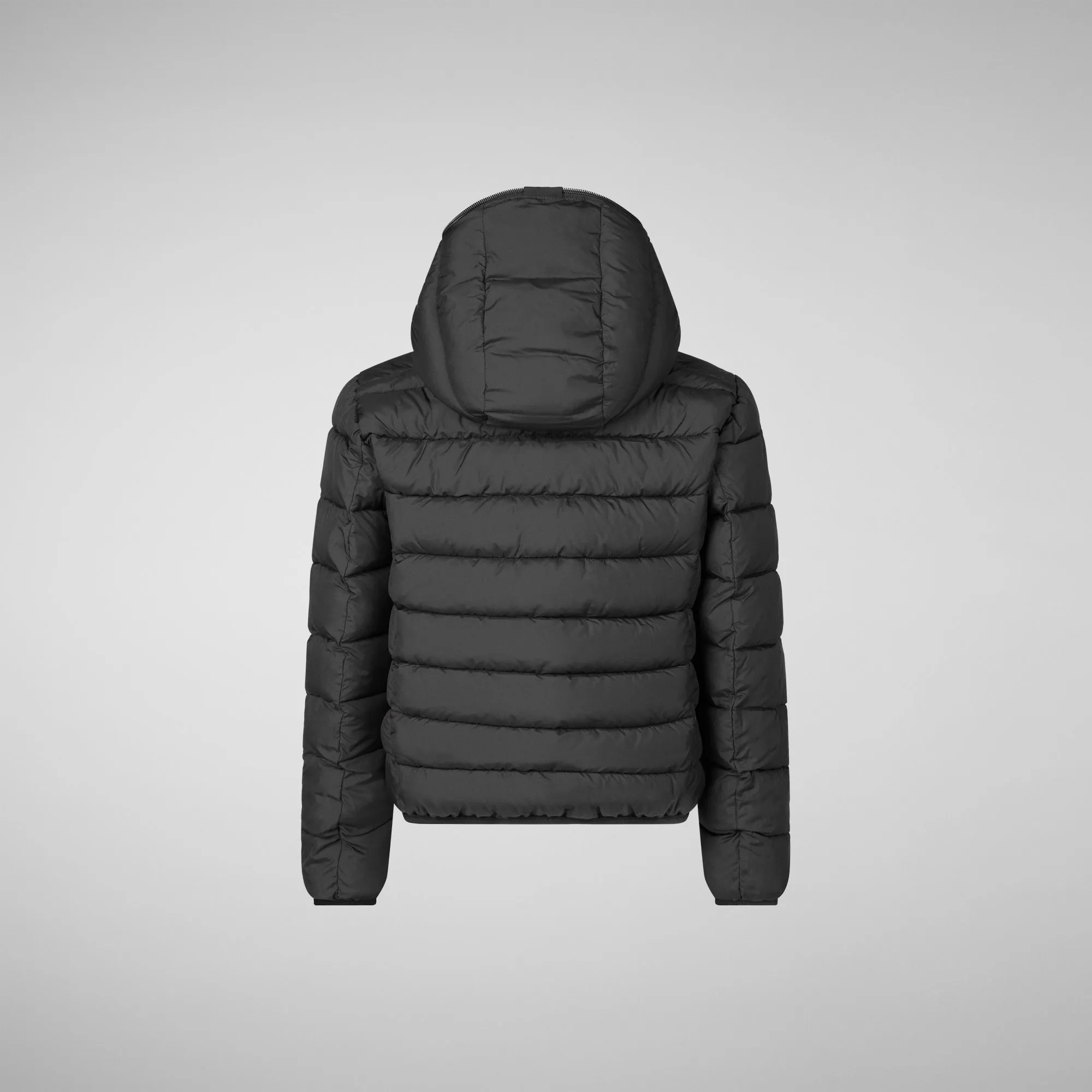 Boys' hooded reversible jacket Oliver in black