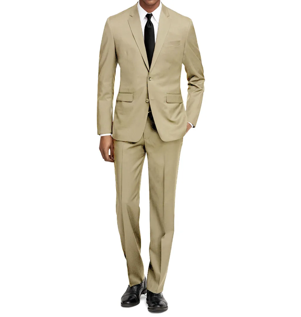 Braveman Men's Formal Two Piece 2-Piece Slim Fit Cut Suit Set