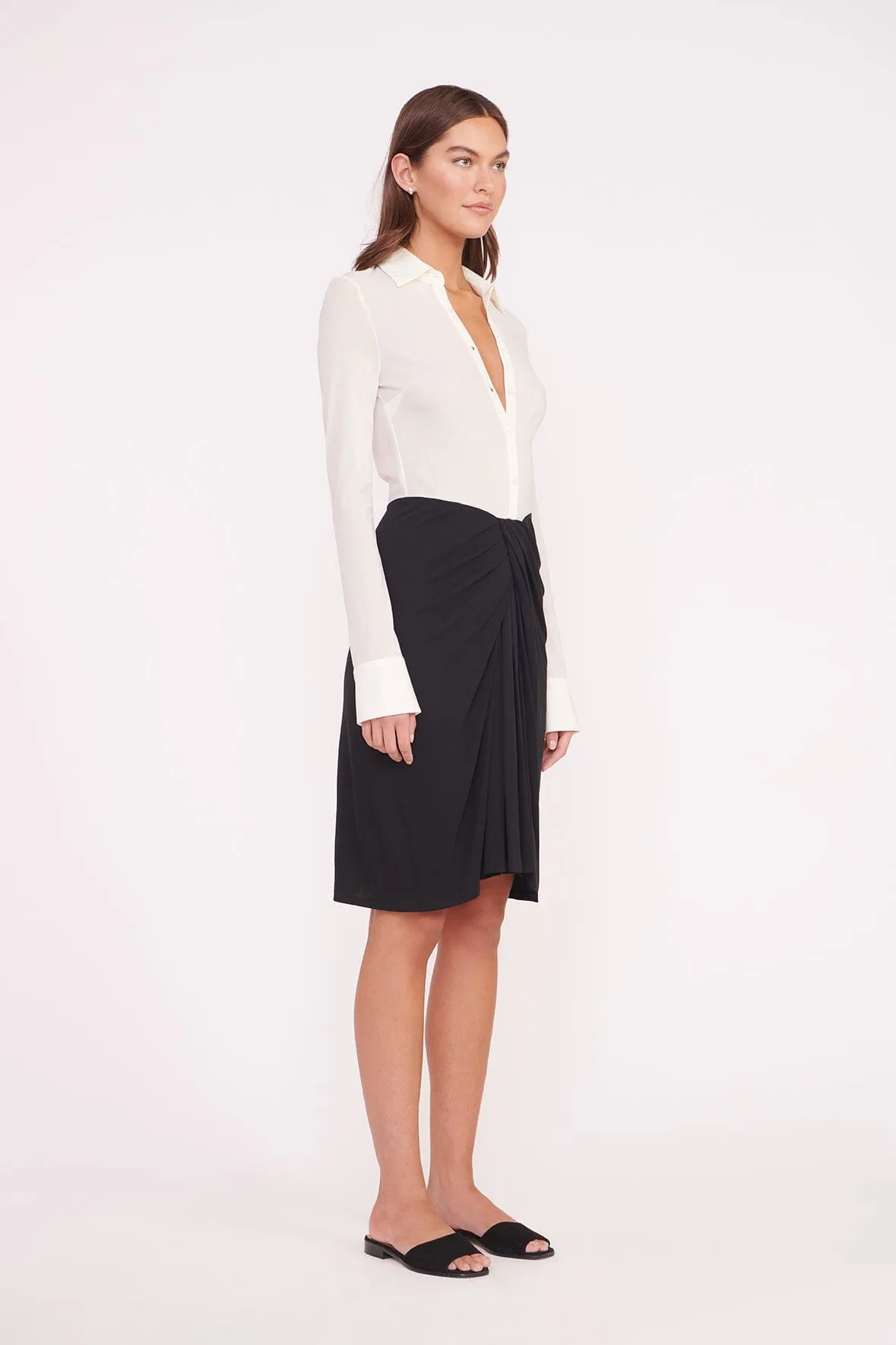 BRENDAN DRESS | WHITE BLACK