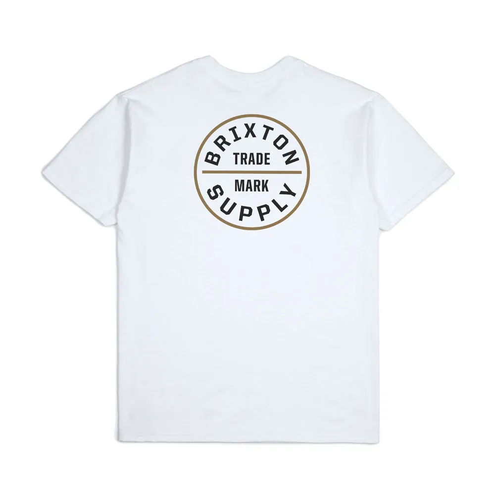 Brixton Oath T-Shirt White Bronze