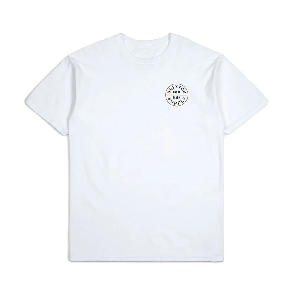 Brixton Oath T-Shirt White Bronze