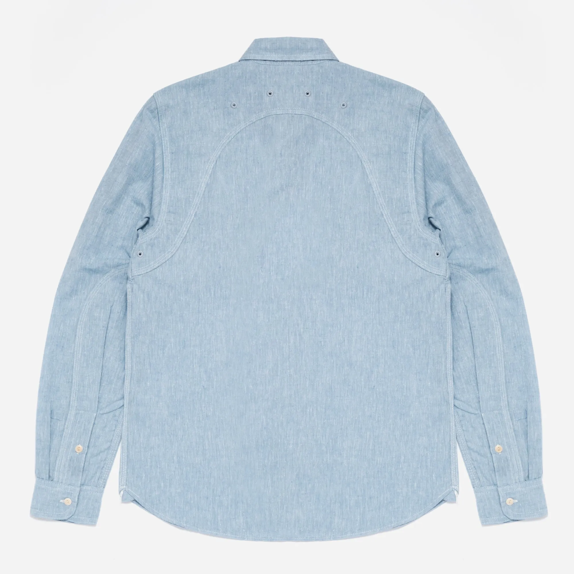 BROCKTON REINFORCED CHAMBRAY WORK SHIRT - LIGHT BLUE