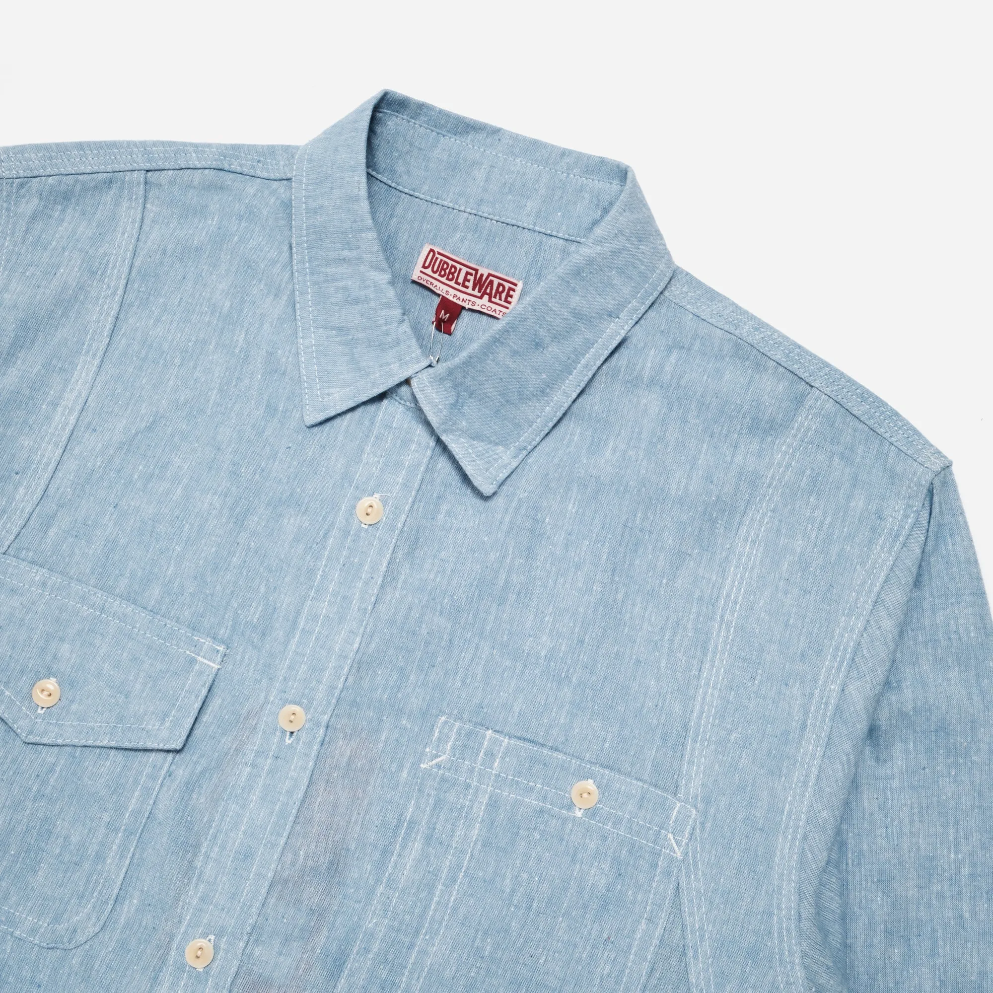 BROCKTON REINFORCED CHAMBRAY WORK SHIRT - LIGHT BLUE