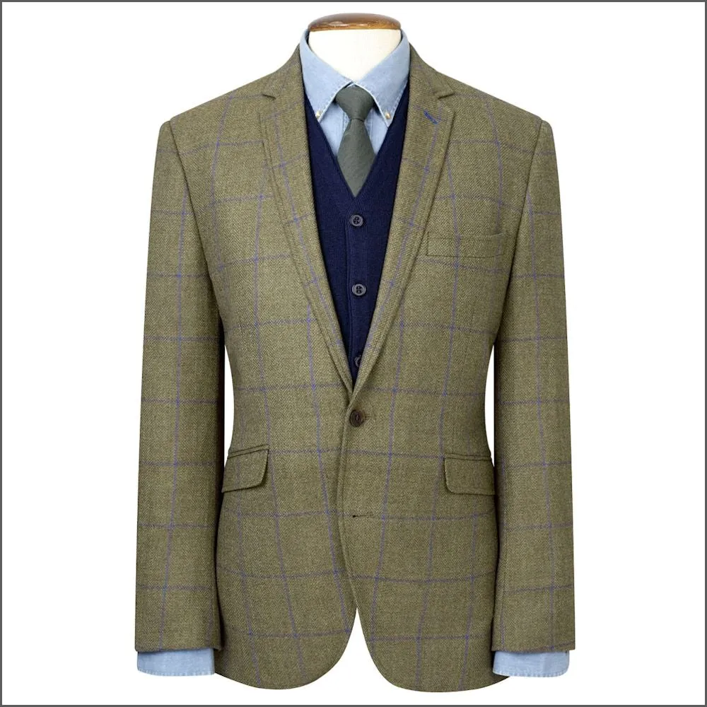 Brook Taverner Breedon Pure New Wool Check Jacket>