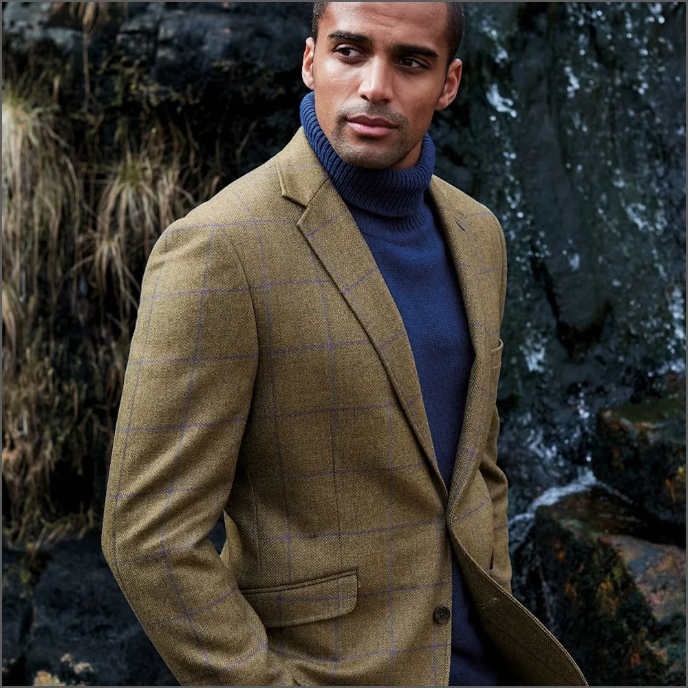 Brook Taverner Breedon Pure New Wool Check Jacket>