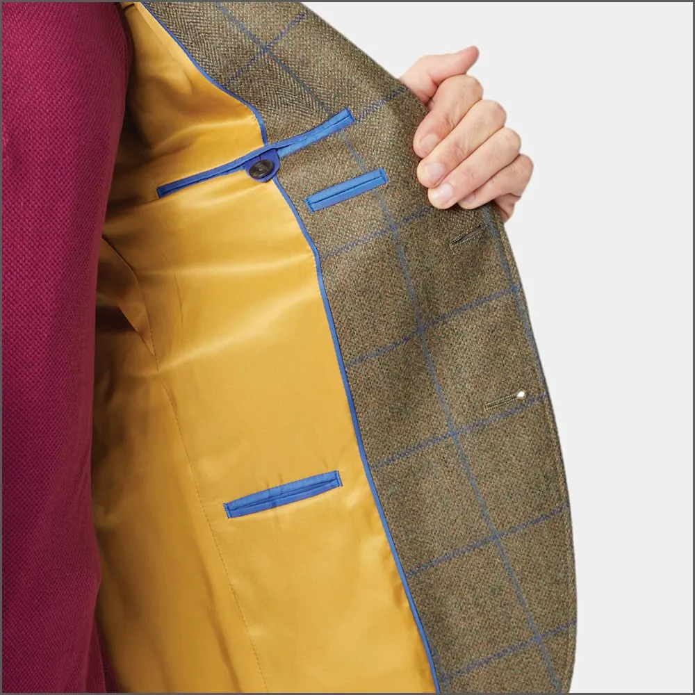 Brook Taverner Breedon Pure New Wool Check Jacket>