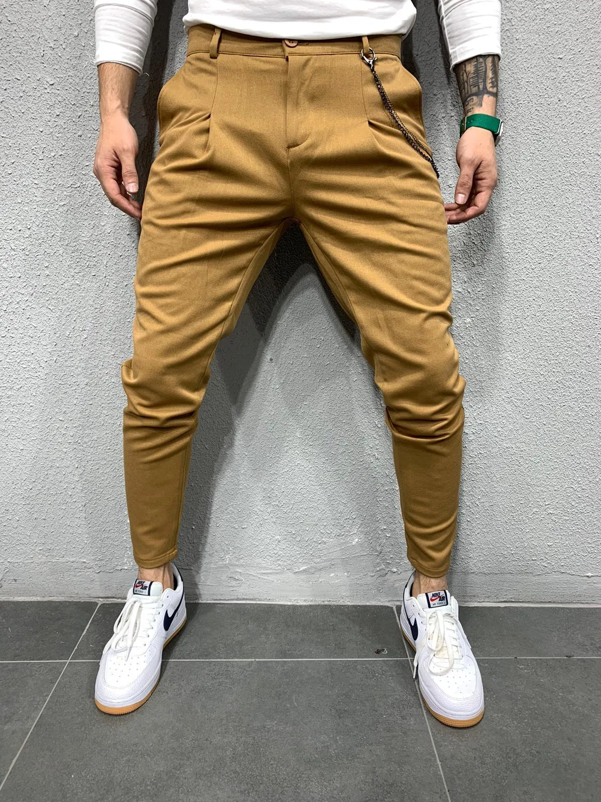 Brown Casual Pant AY691 Streetwear Casual Jogger Pants