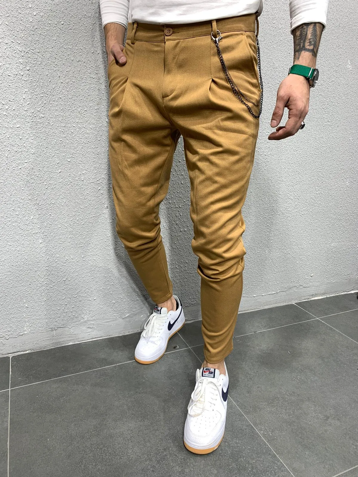 Brown Casual Pant AY691 Streetwear Casual Jogger Pants