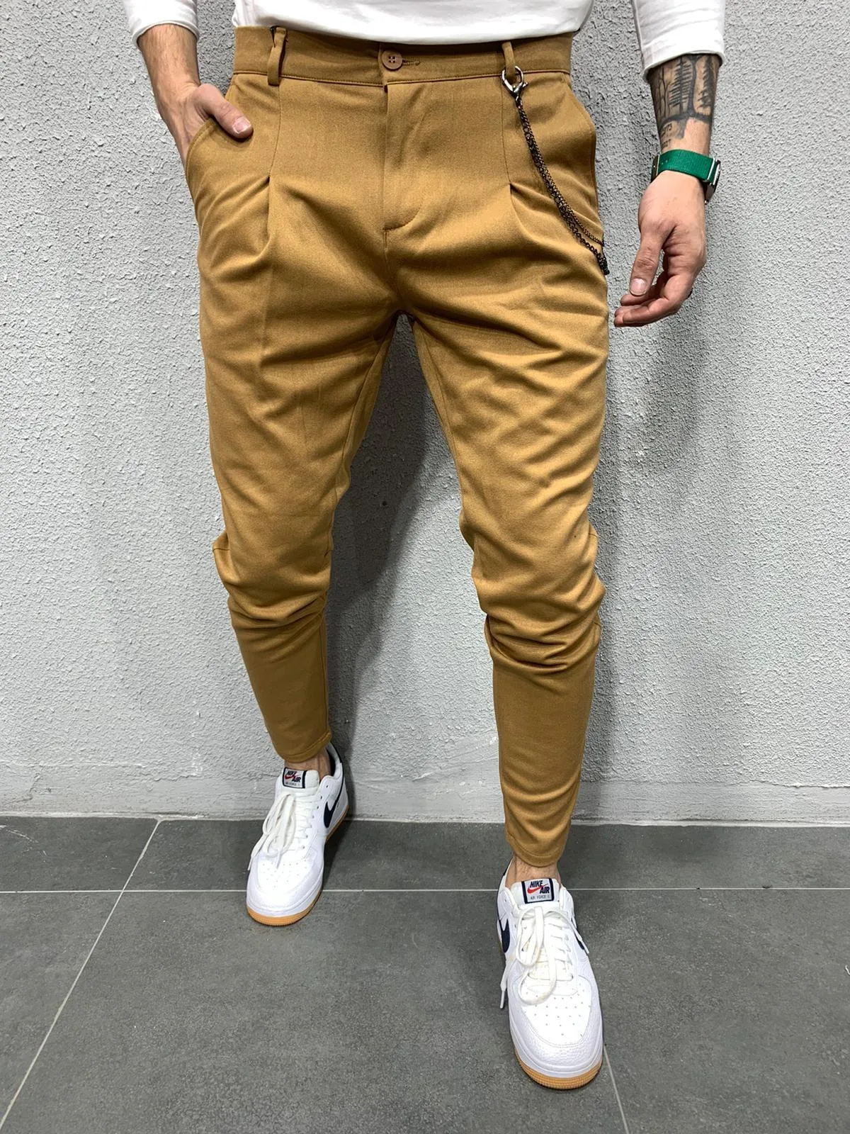 Brown Casual Pant AY691 Streetwear Casual Jogger Pants