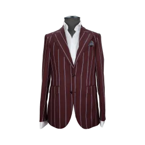 Burgundy Bicolour Pinstripe