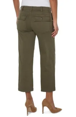 Cargo Wide Leg Crop Pants