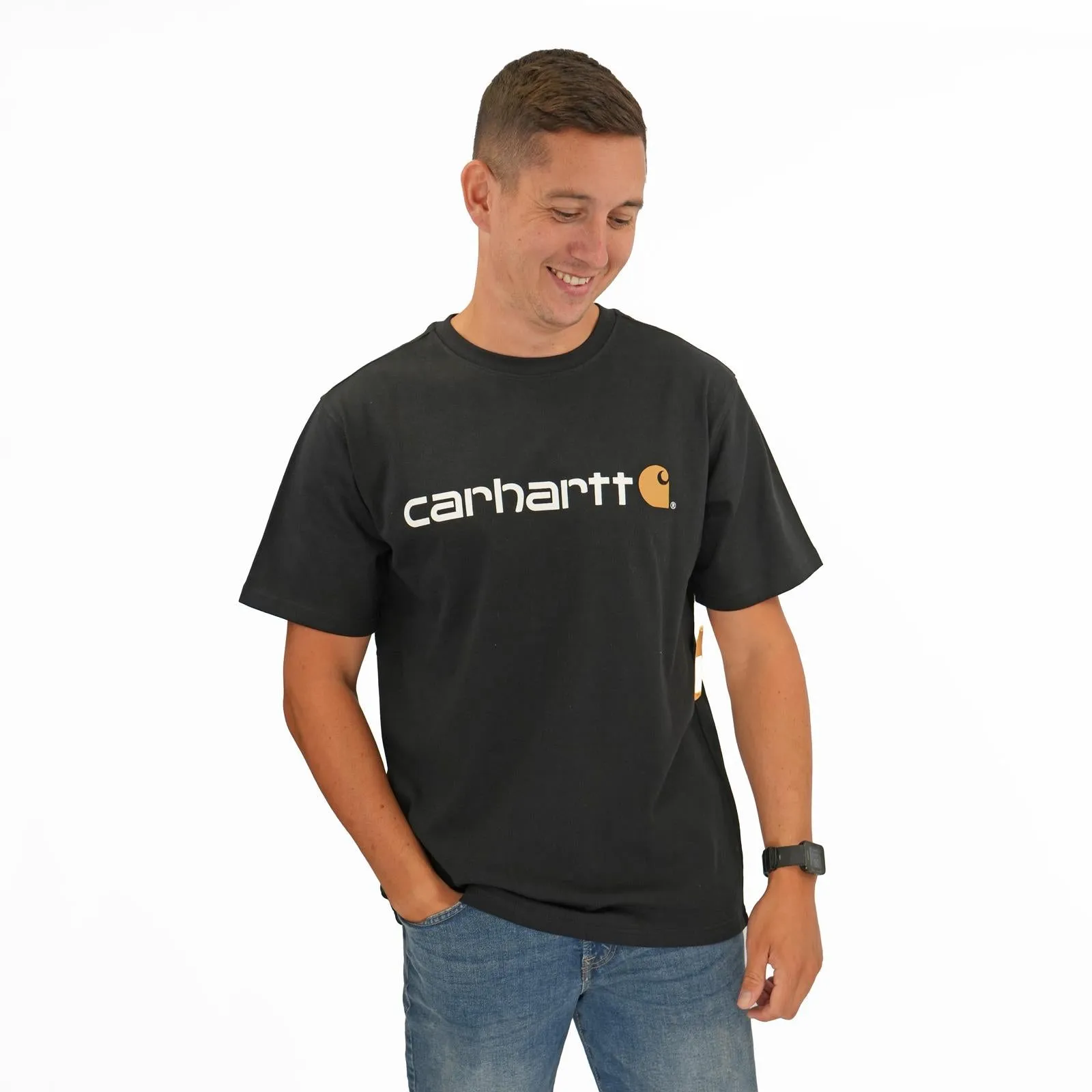 Carhartt Relaxed Fit Heavyweight Black T-shirt