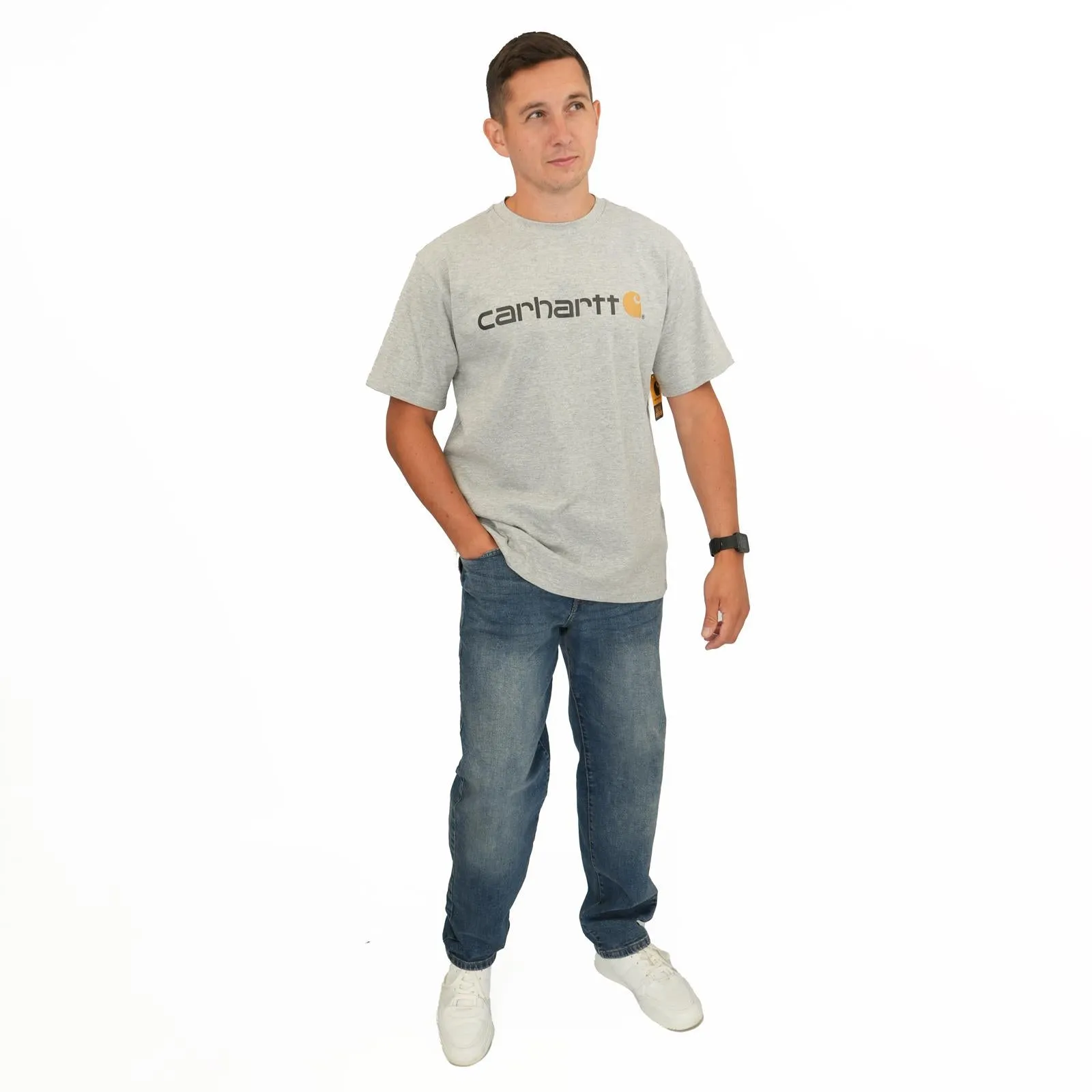 Carhartt Relaxed Fit Heavyweight Grey T-shirt