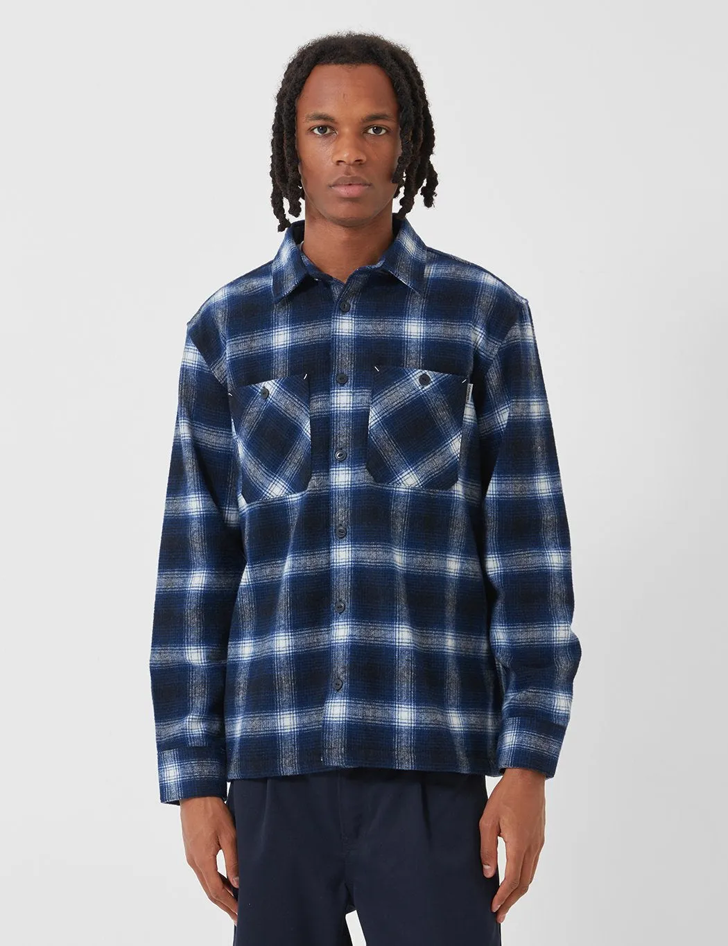 Carhartt-WIP Halleck Shirt - Dark Navy Halleck Check