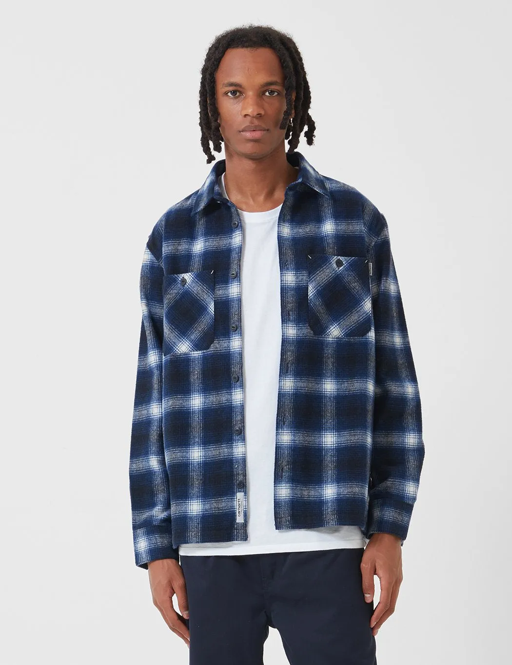 Carhartt-WIP Halleck Shirt - Dark Navy Halleck Check