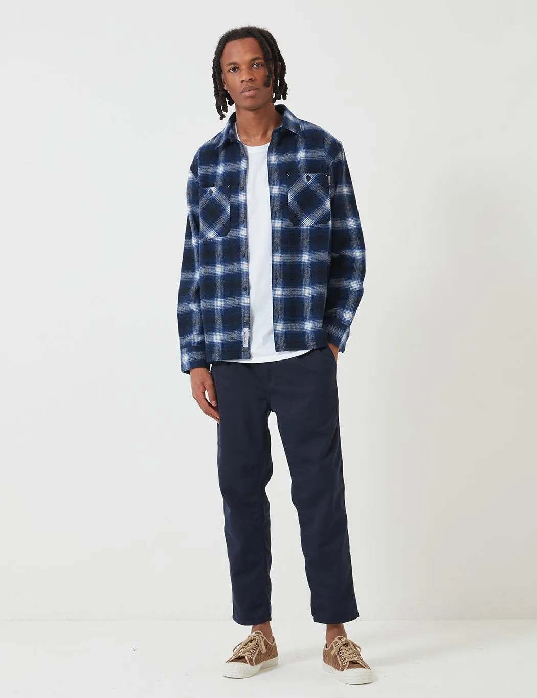 Carhartt-WIP Halleck Shirt - Dark Navy Halleck Check