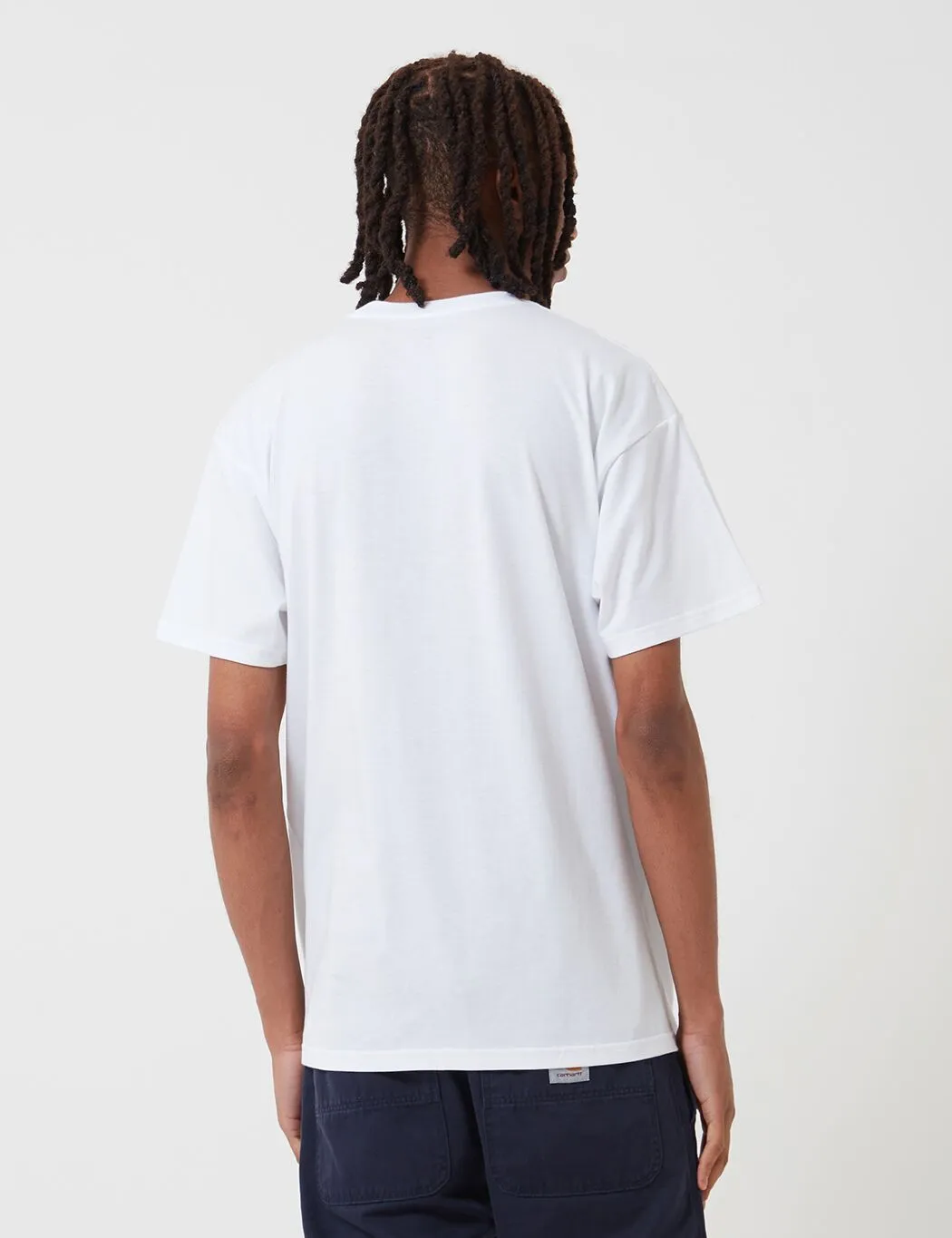 Carhartt-WIP Swim T-Shirt - White/Submarine Blue