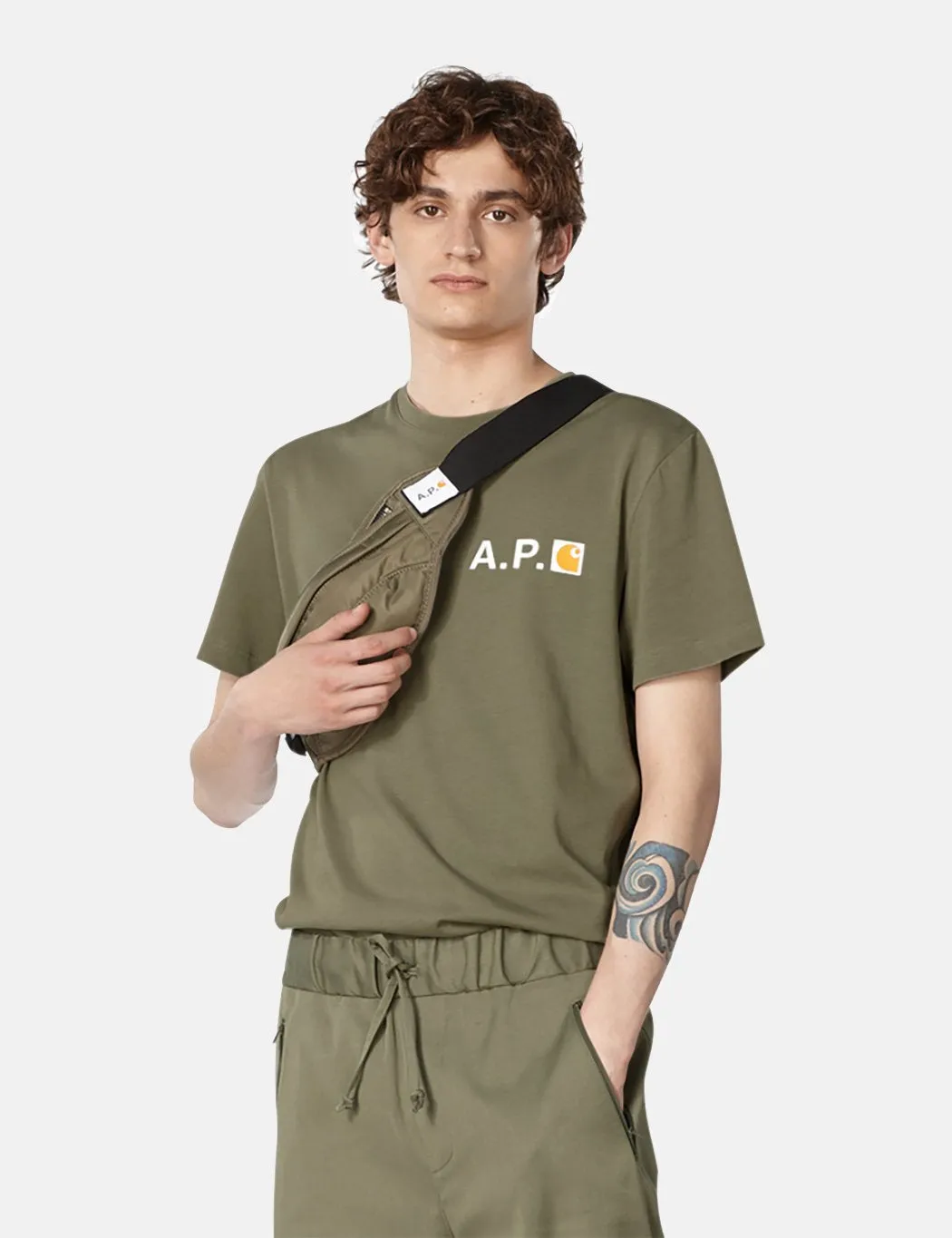 Carhartt-WIP x A.P.C. Banane Hip Bag - Khaki Green