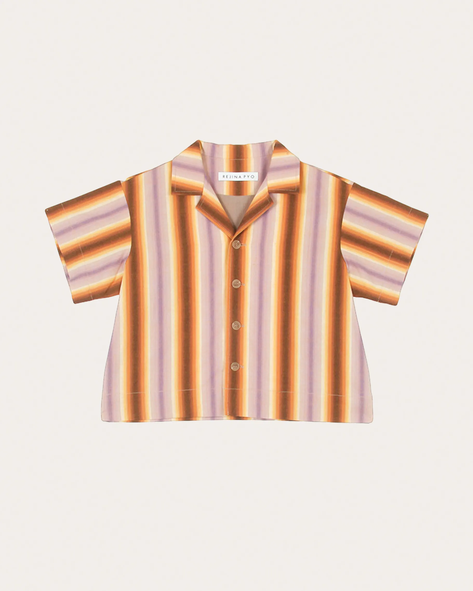 Casey Shirt Cotton Stripe Purple