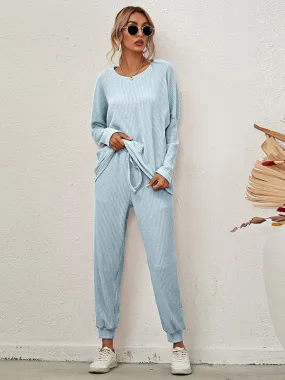 Casual Loose Pockets Loungewear