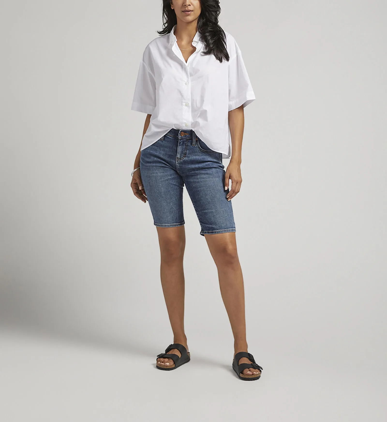 Cecilia Mid Rise 11-Inch Bermuda Shorts