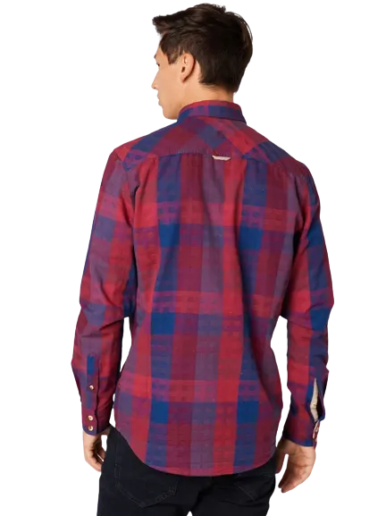 Check Shirt - Red-Blue