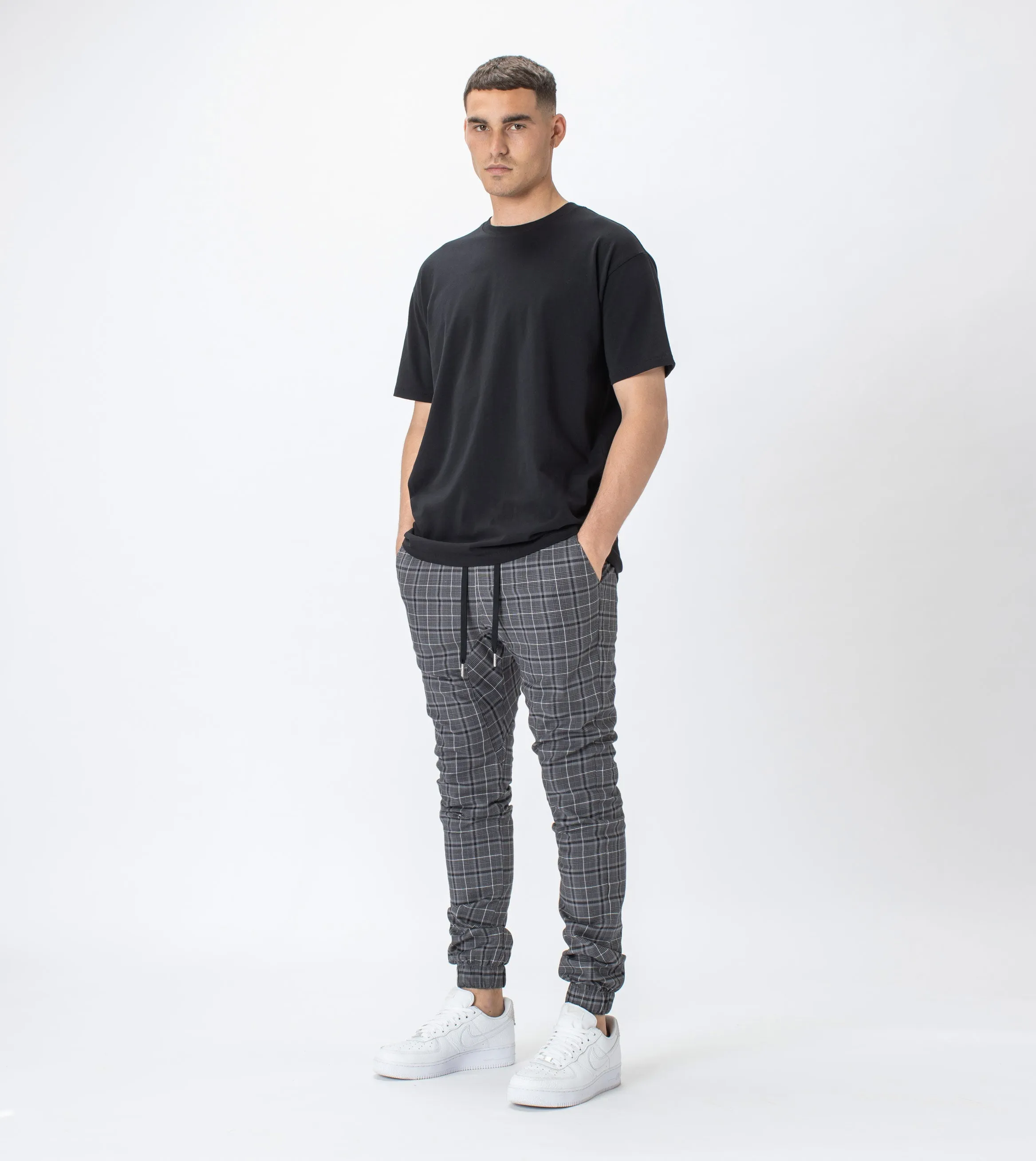 Check Sureshot Jogger Dk Grey