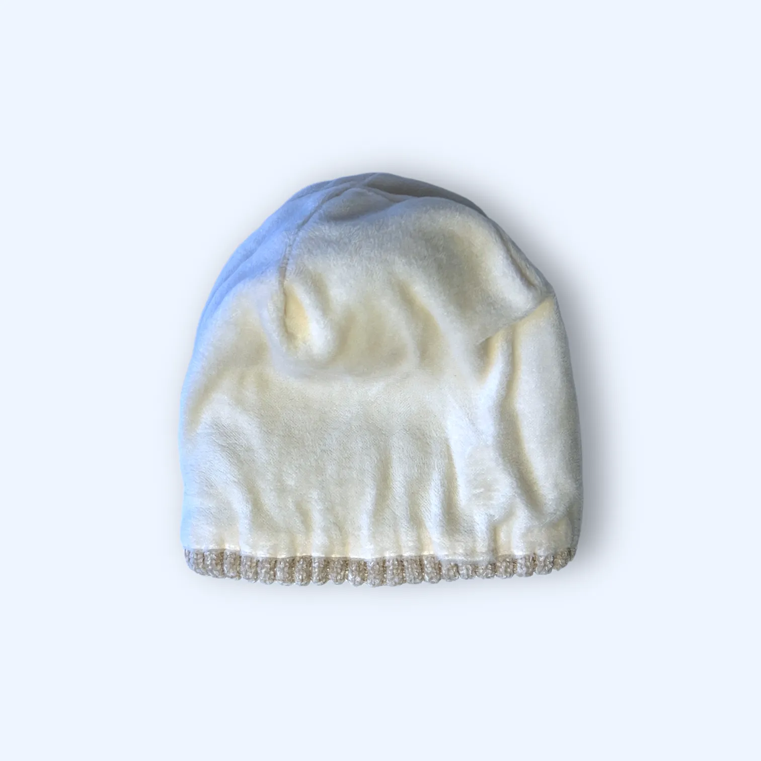 Chenille Fleece Lined Beanie - Frosty Cream (Age 2-5)