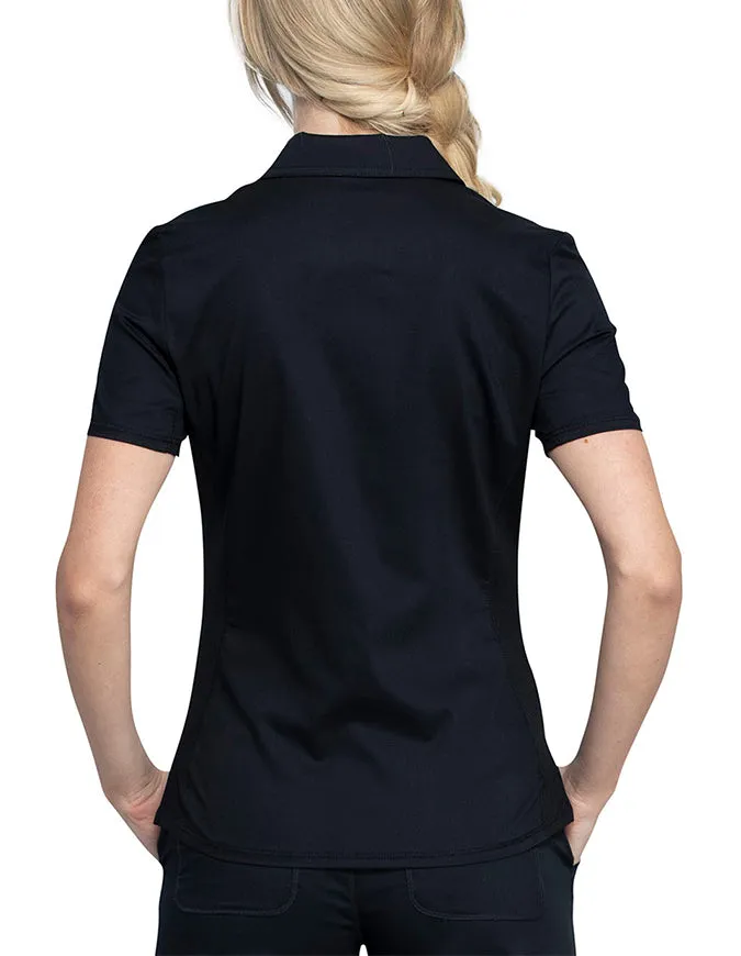 Cherokee Workwear Revolution Women's Snap Front Polo Shirt