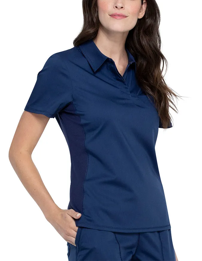 Cherokee Workwear Revolution Women's Snap Front Polo Shirt