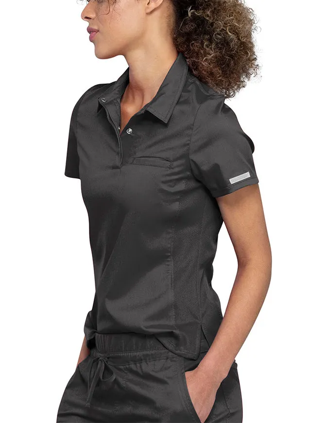 Cherokee Workwear Revolution Women's Snap Front Polo Shirt