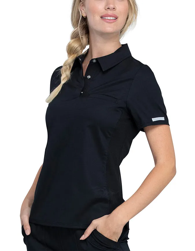 Cherokee Workwear Revolution Women's Snap Front Polo Shirt