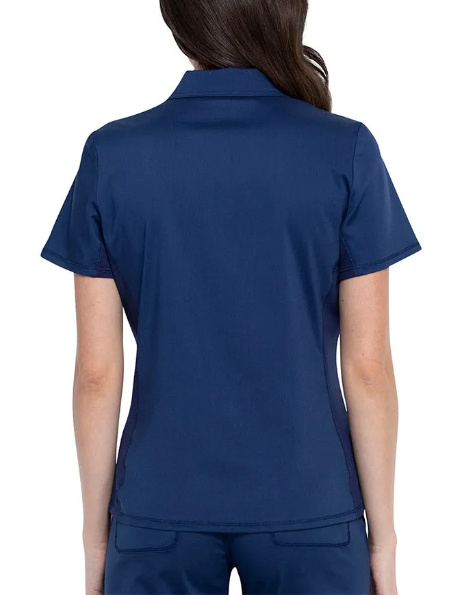 Cherokee Workwear Revolution Women's Snap Front Polo Shirt