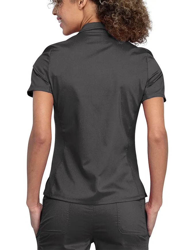 Cherokee Workwear Revolution Women's Snap Front Polo Shirt