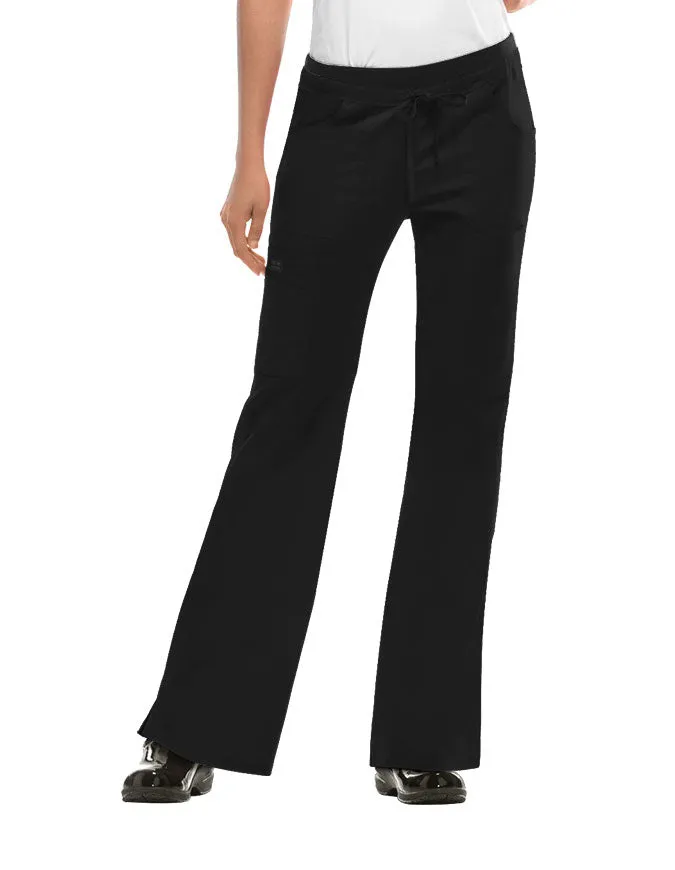 Cherokee WorkWear Women's Junior Flare Drawstring Petite Scrub Pants