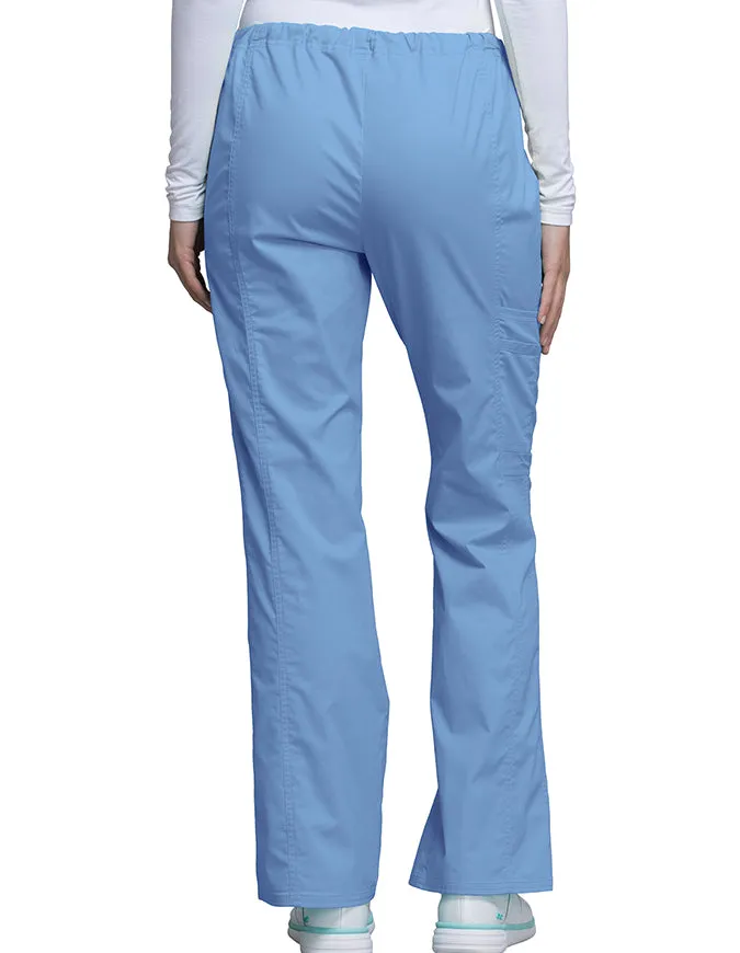 Cherokee Workwear Womens Petite Drawstring Pants