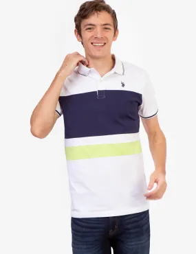 COLORBLOCK JERSEY POLO SHIRT