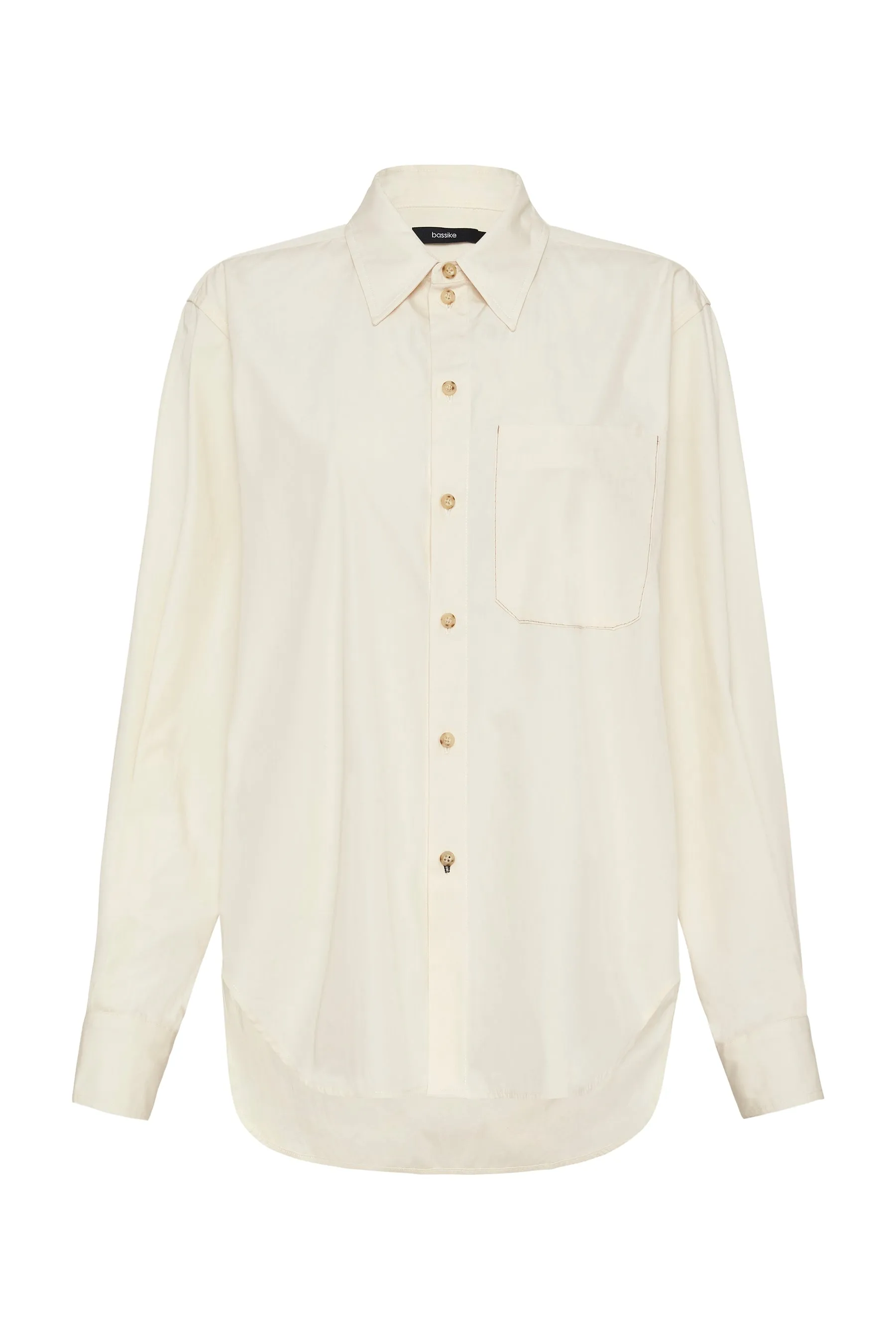 contrast detail dinner shirt