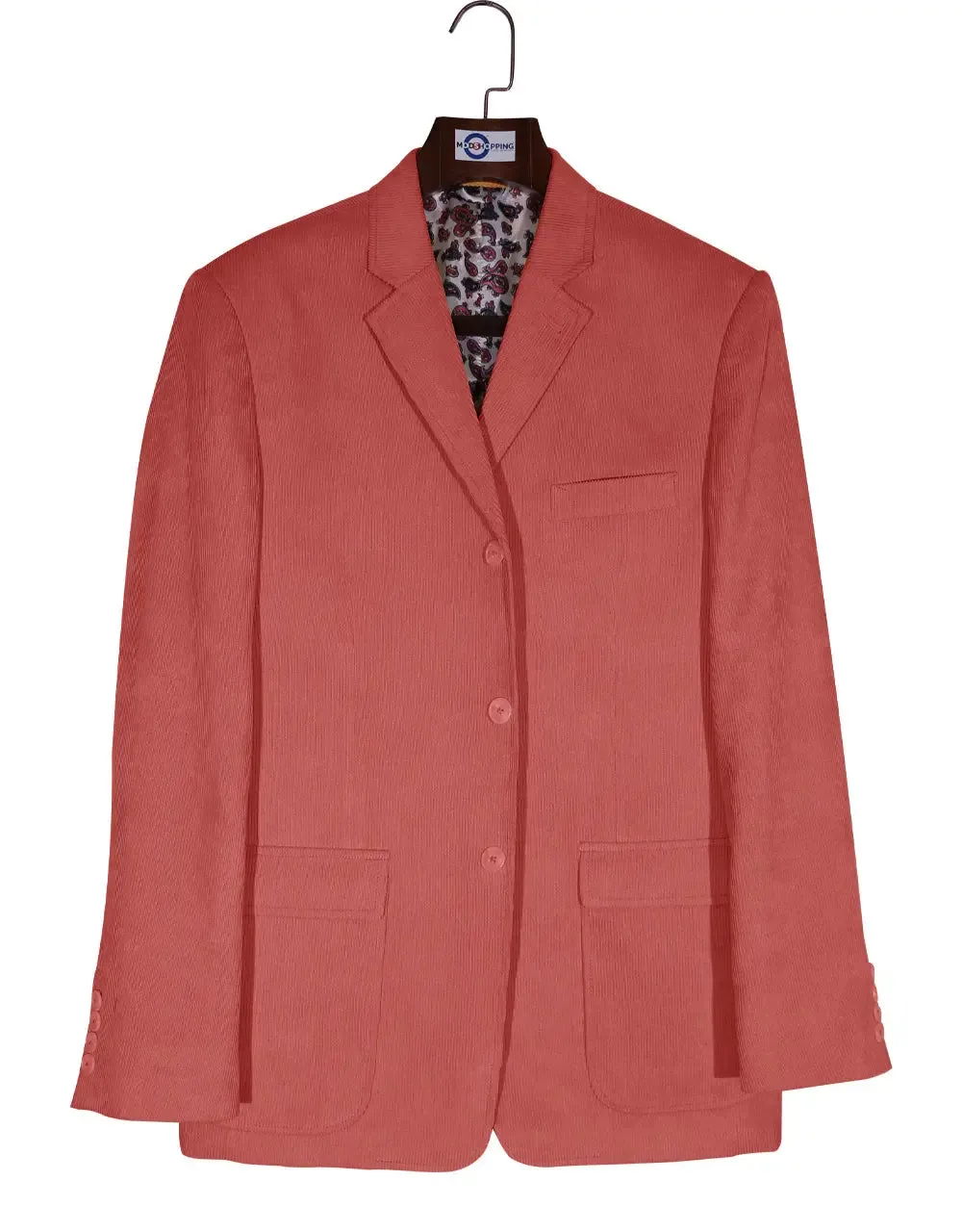 Corduroy Jacket - Brick Corduroy Jacket